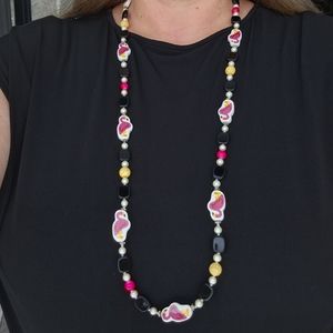 🦩 Flamingo fun necklace / lanyard 38"